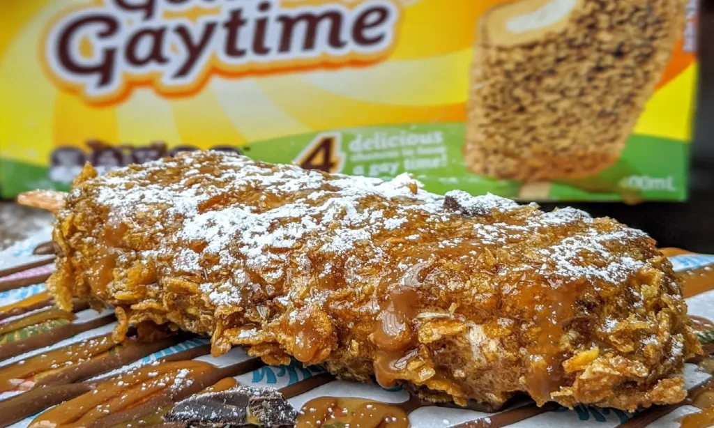the Nostalgic Dessert Favourite of Milky Lane Gregory Hill's Deep Fried Golden Gaytime