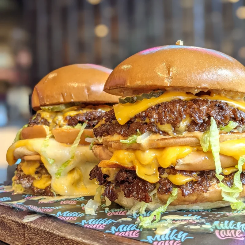 Burgers at Milky Lane