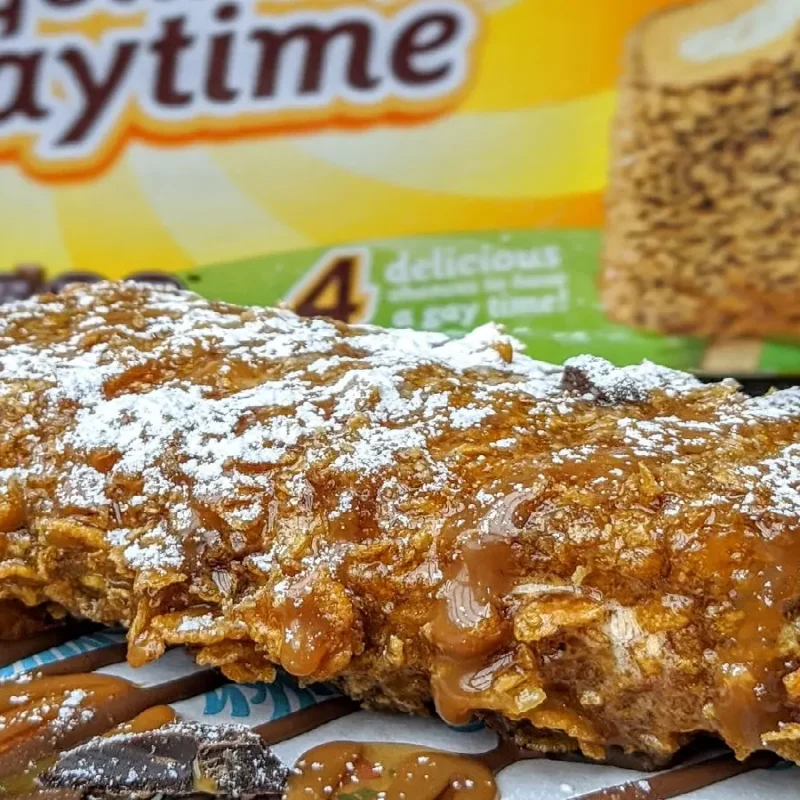 the Nostalgic Dessert Favourite of Milky Lane Gregory Hill's Deep Fried Golden Gaytime